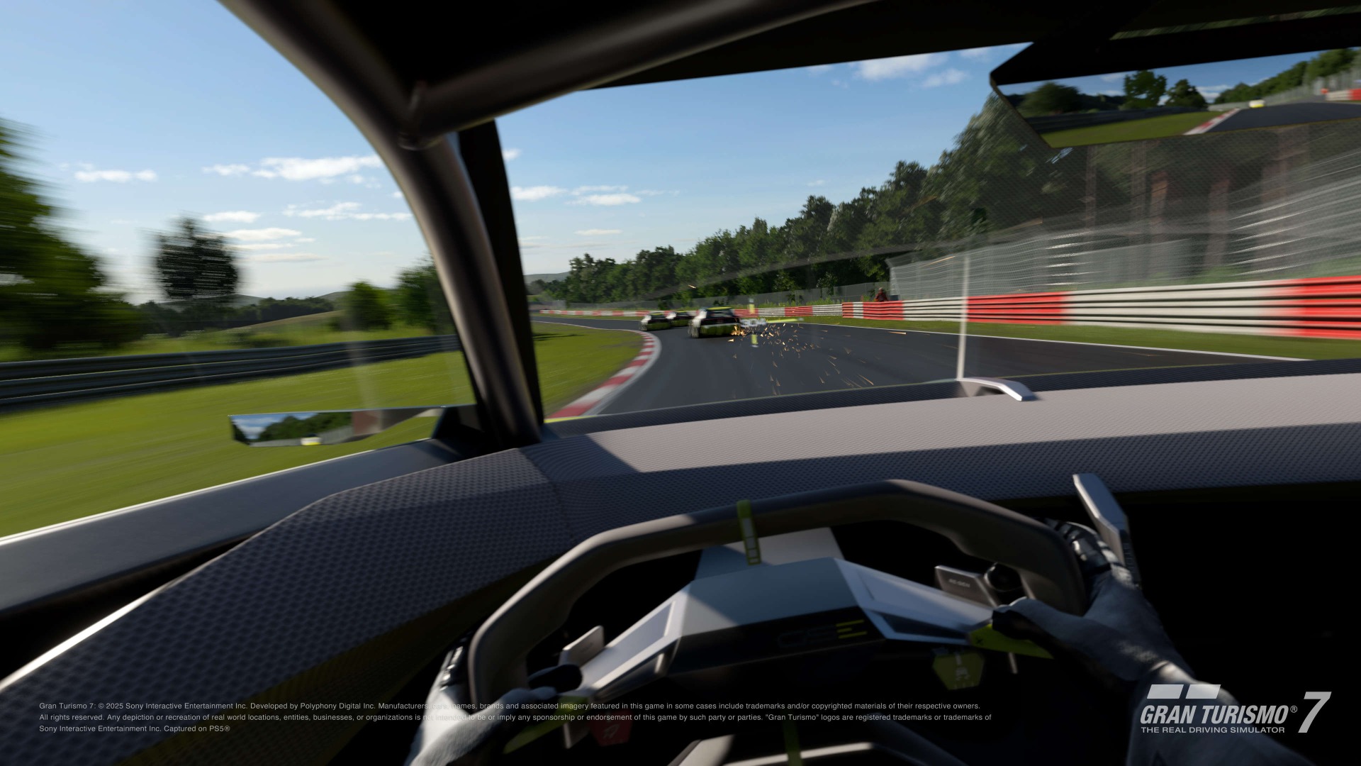 Концепт-кар Opel Corsa GSE Vision Gran Turismo, огляд з місця водія під час перегонів